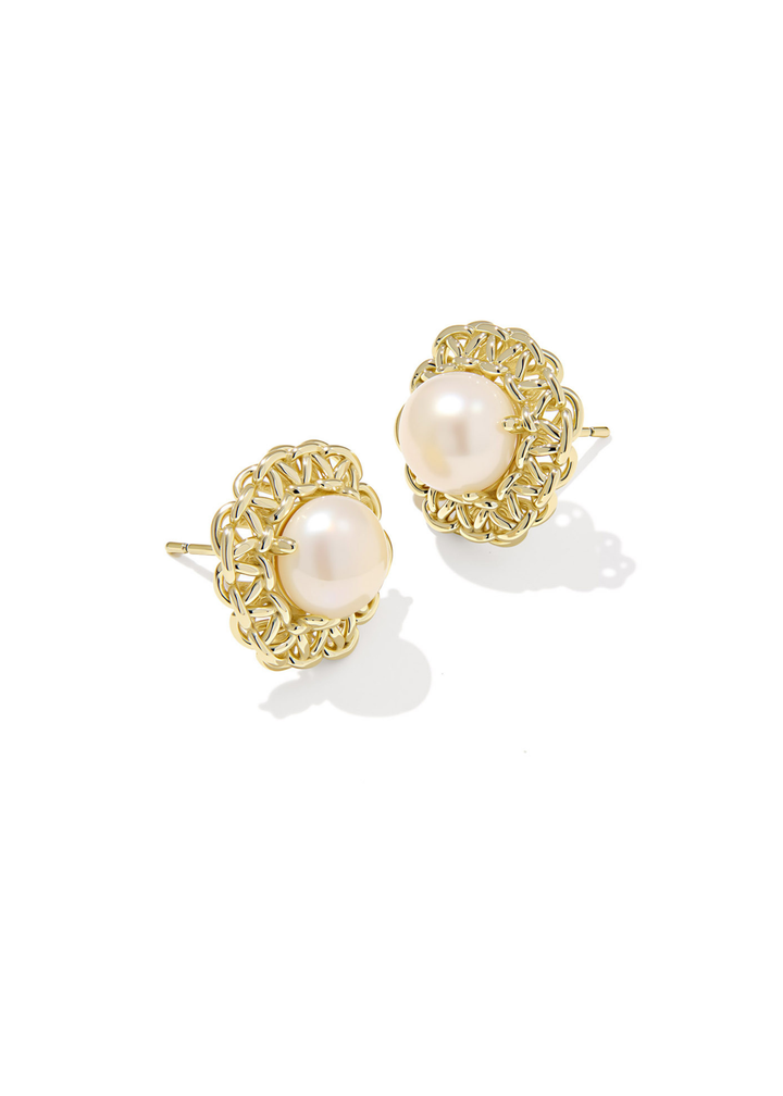 Gabriella Pearl Stud Earrings