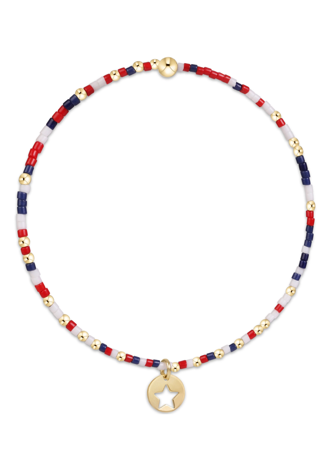 Hope Unwritten Bracelet - Firecracker - Star Small Gold Disc