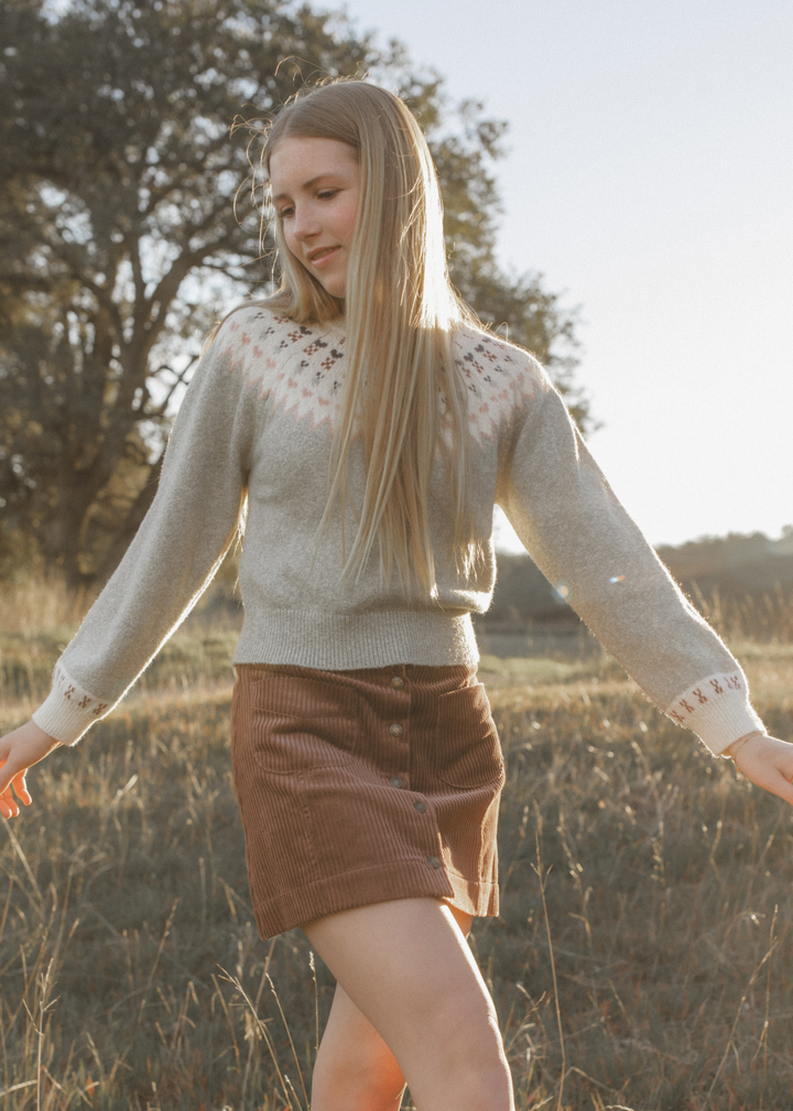 Denver Mini Skirt || Mulberry