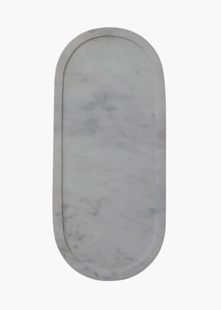 Oval Marble Tray