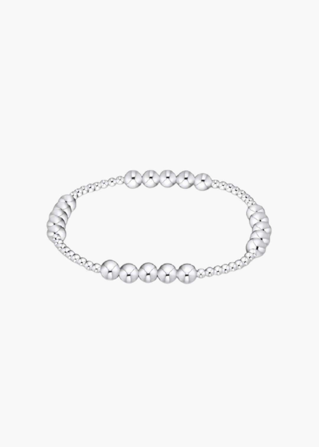 Classic Blissful Pattern 2.5mm Bead Bracelet - 5mm Sterling