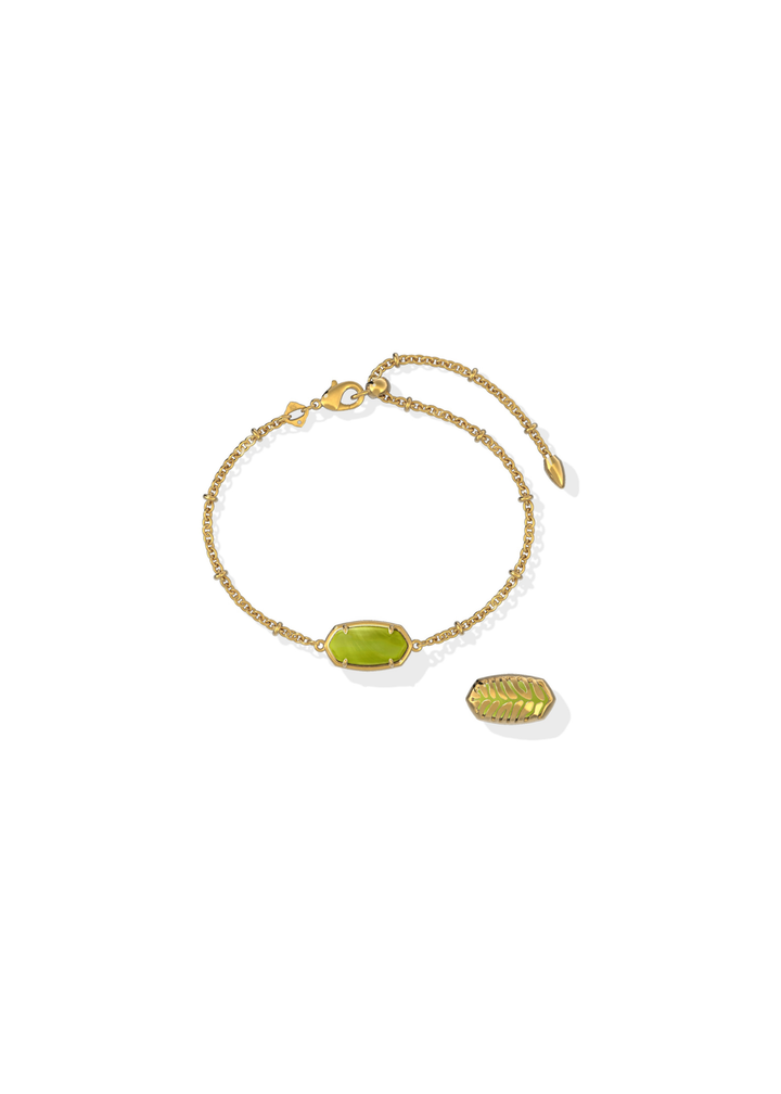 Tiger Striped Elaina Delicate Chain Bracelet