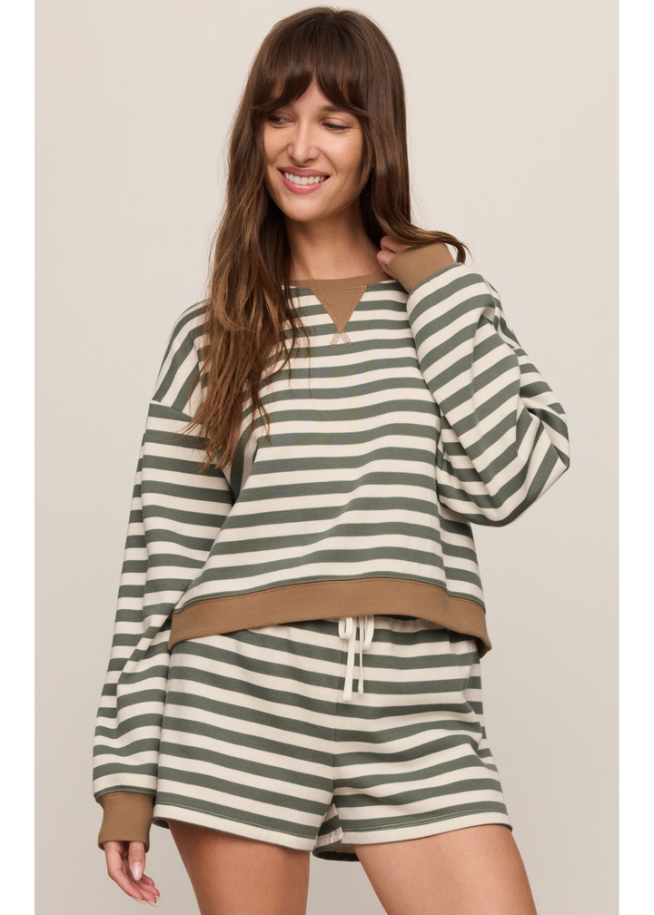 Low Key Stripe Sweatshirt