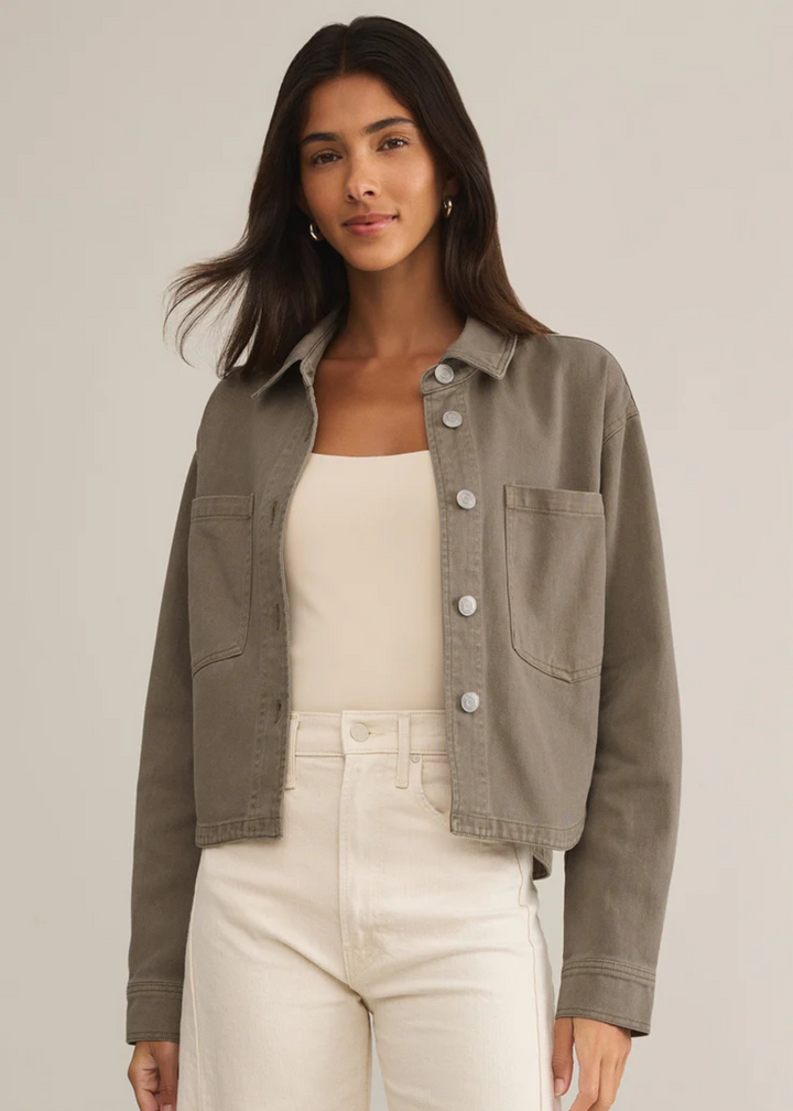 All Day Cropped Denim Jacket
