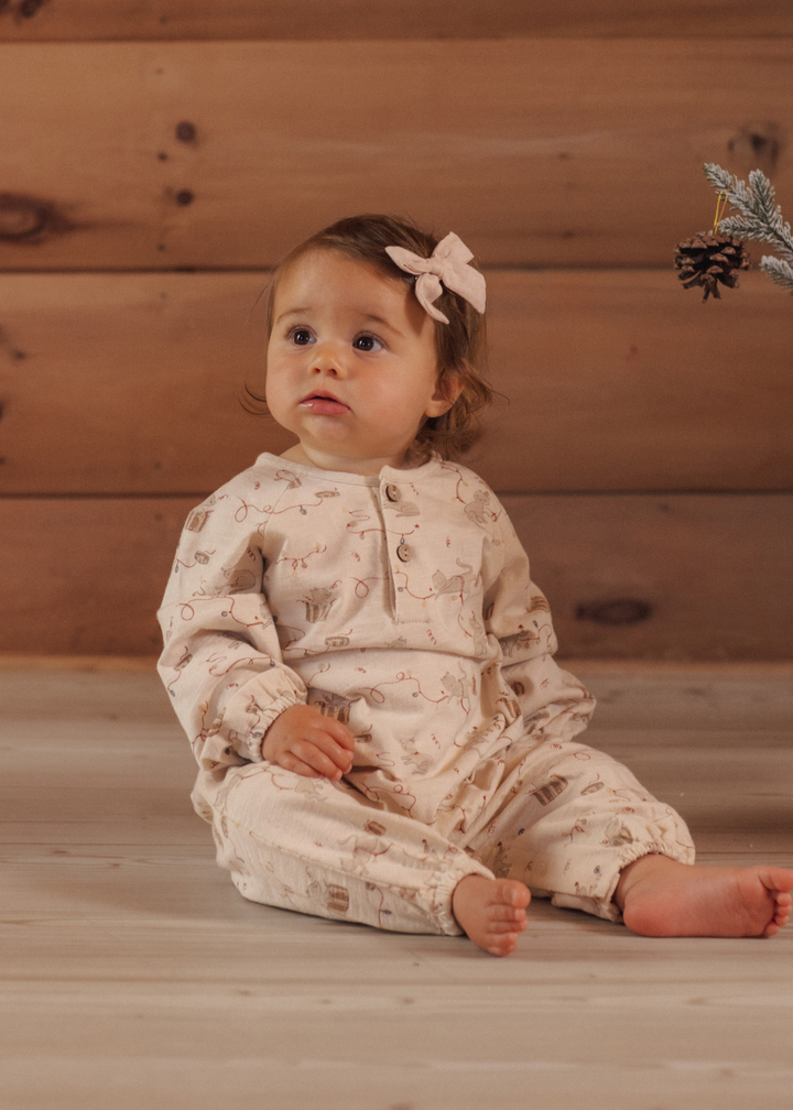 Henley Jumpsuit || Holiday Mouse