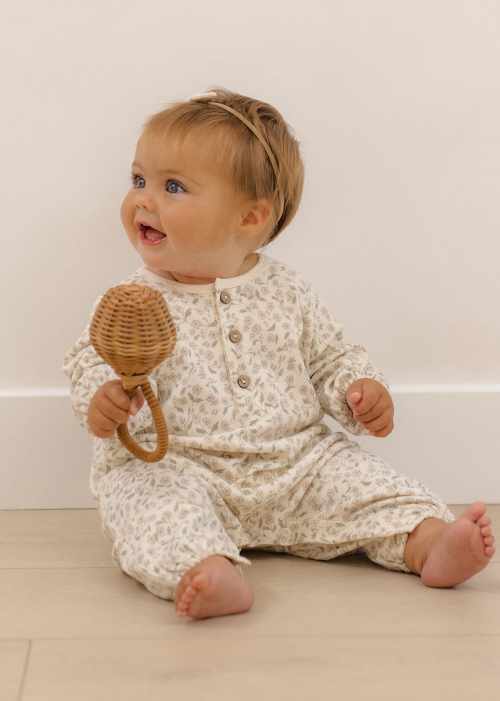 Henley Bubble Jumpsuit || Floret
