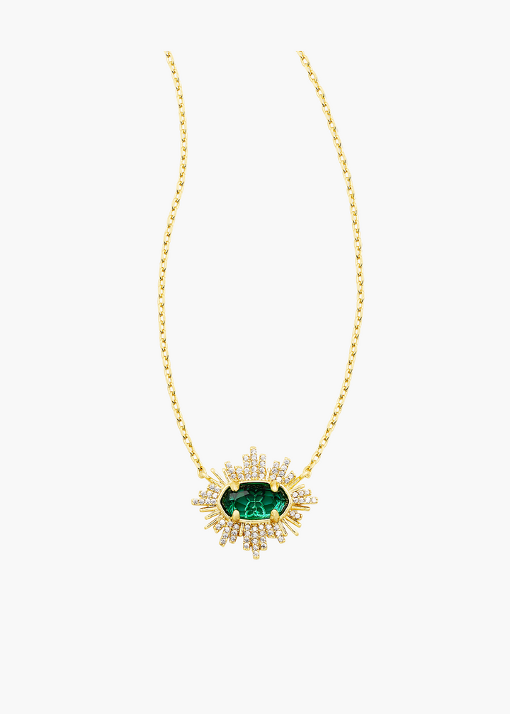 Grayson Sunburst Frame Necklace