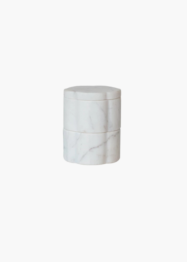 Marble Scalloped Pinch Pots