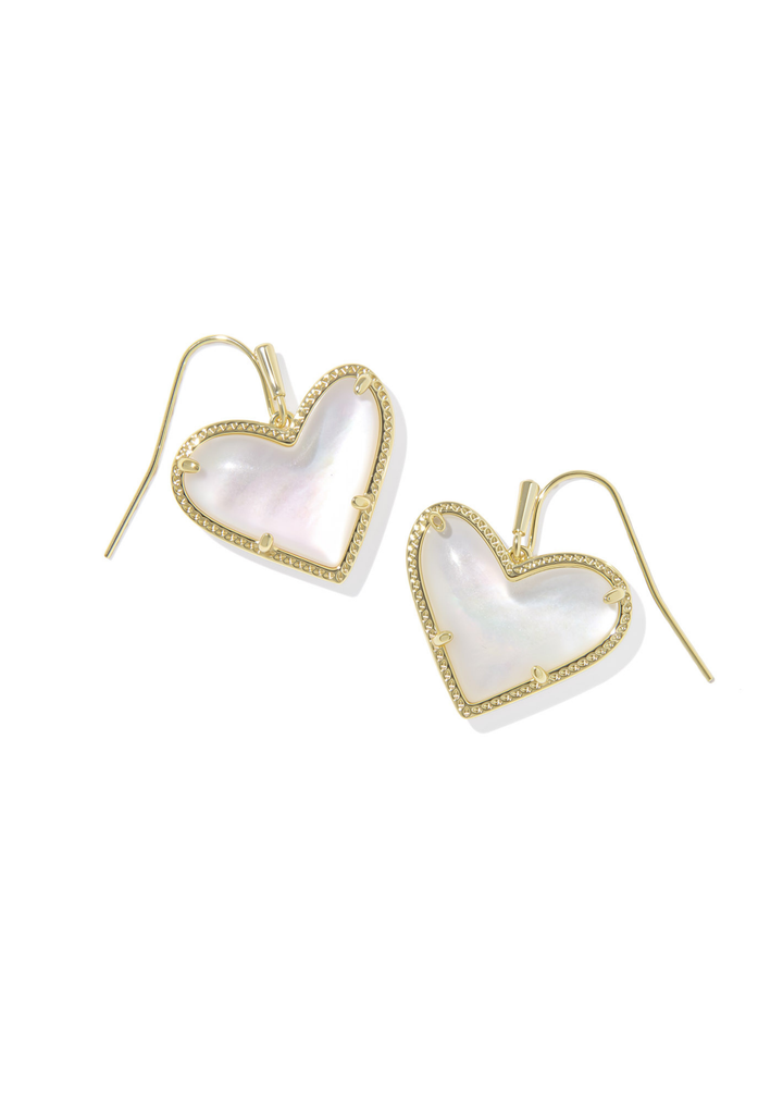 Ari Heart Statement Drop Earrings