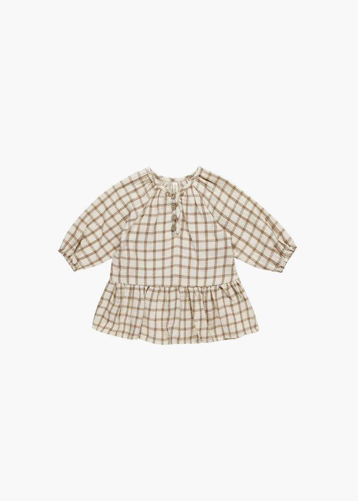 Lany Dress || Cinnamon Plaid-FINAL SALE