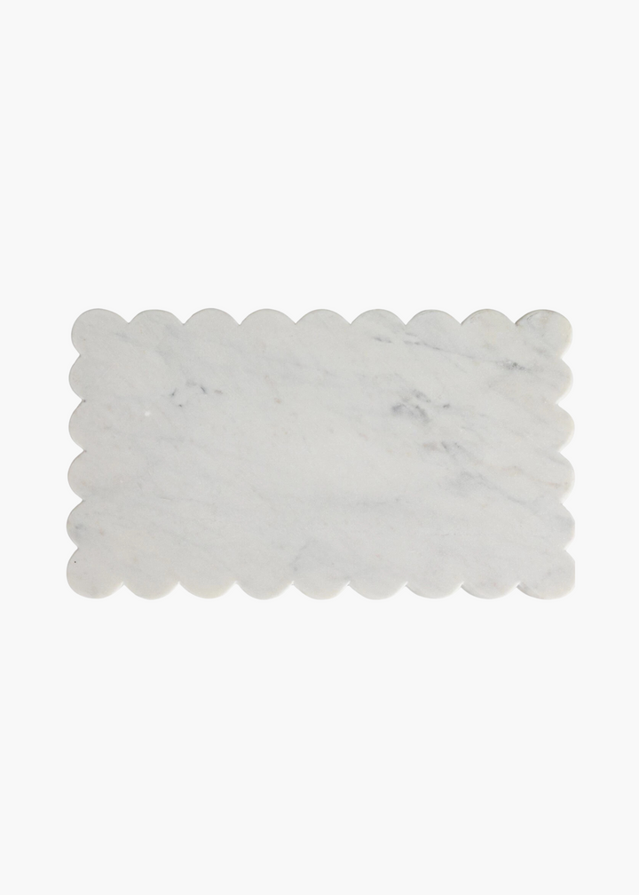 Marble Scalloped Serving Board