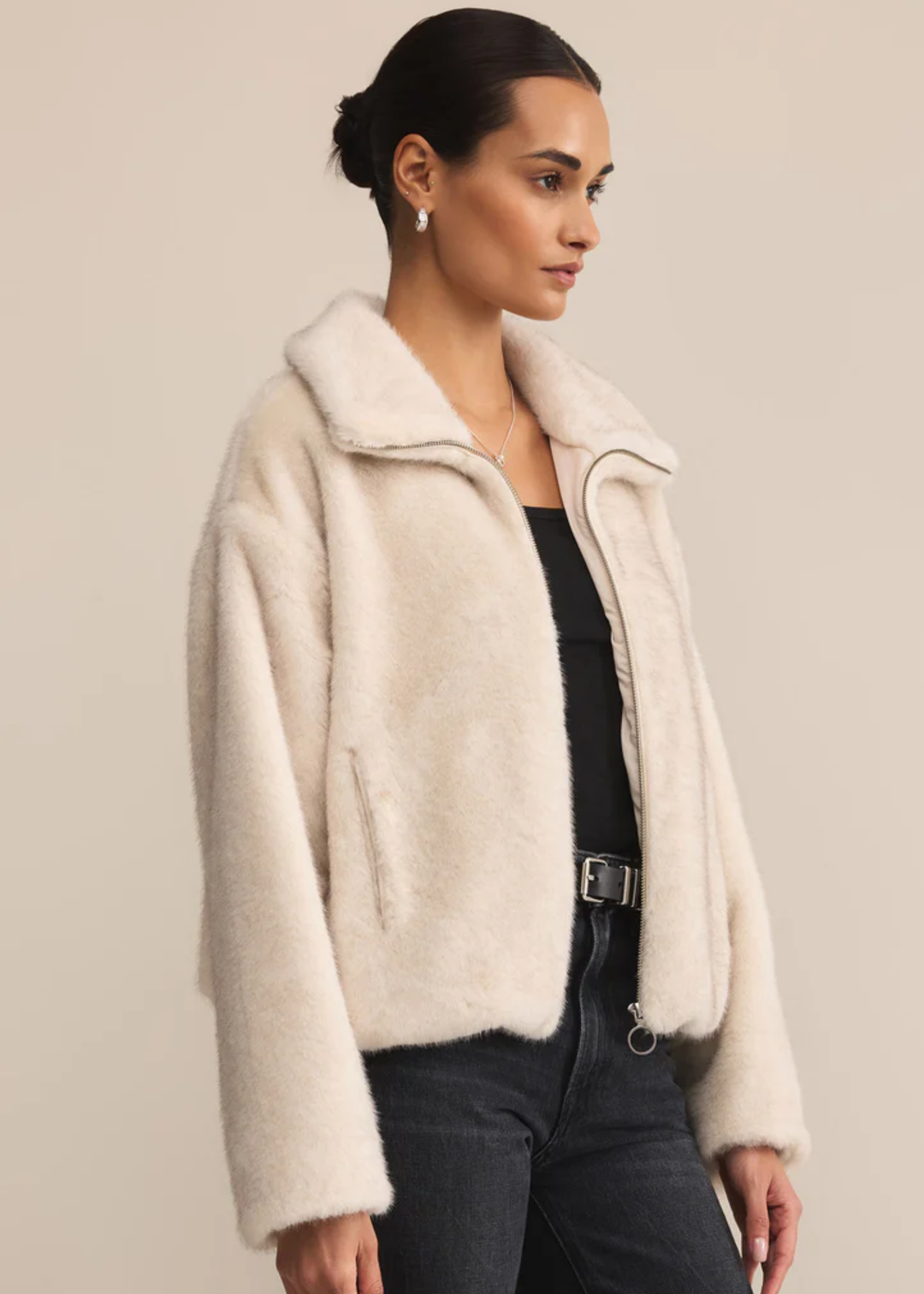 Amethyst Faux Fur Jacket