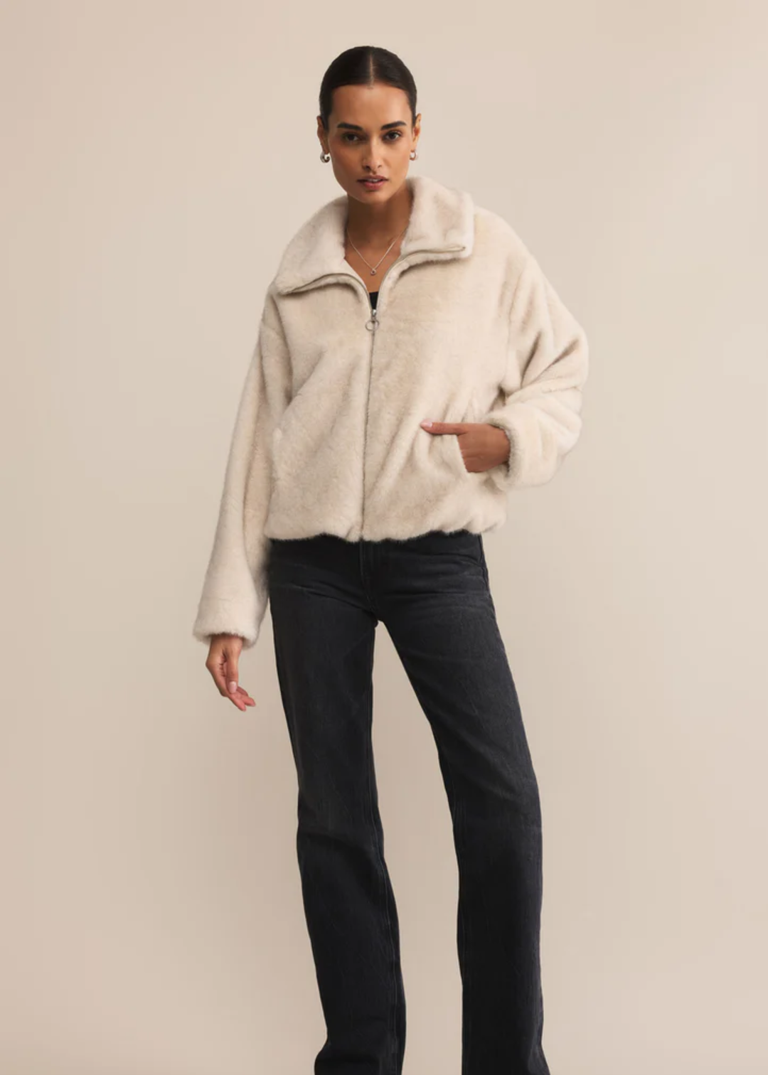 Amethyst Faux Fur Jacket