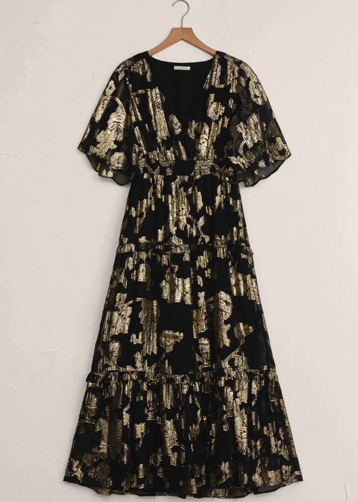 Kiera Jacquard Maxi Dress