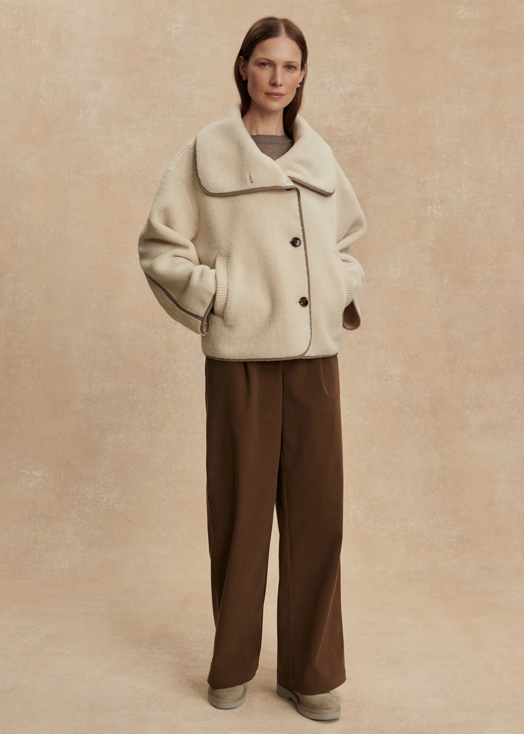 Romane Boxy Sherpa Jacket