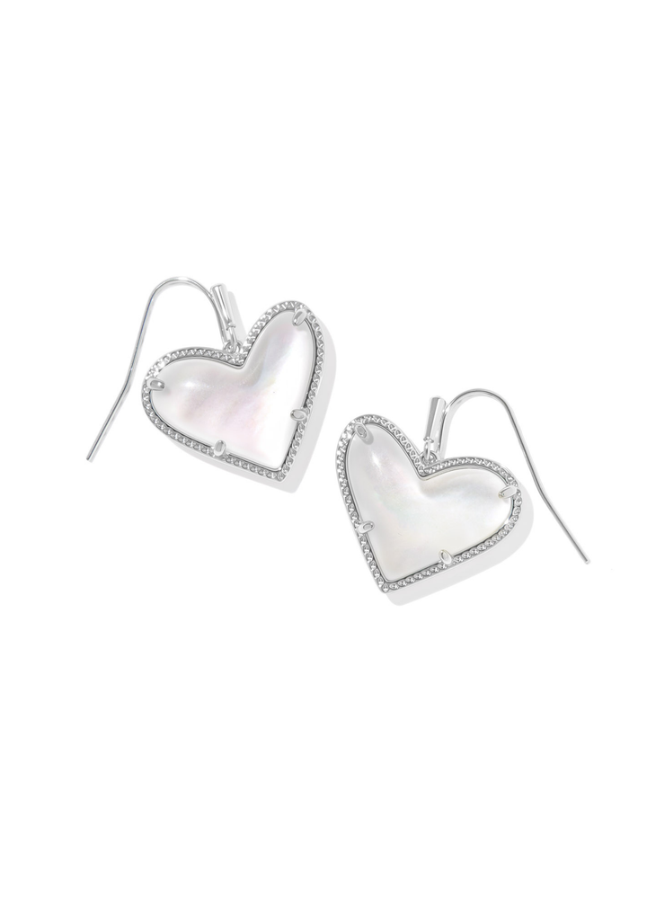 Ari Heart Statement Drop Earrings