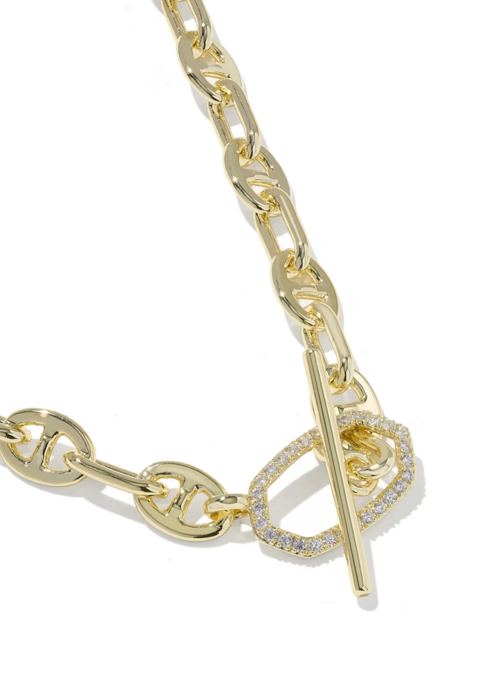 Elisa Toggle Link And Chain Necklace