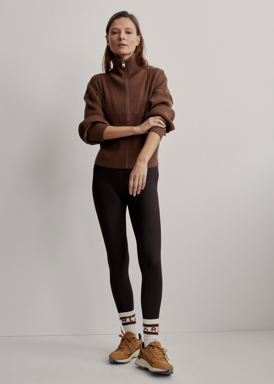 Carmen Rib Knit Zip Through