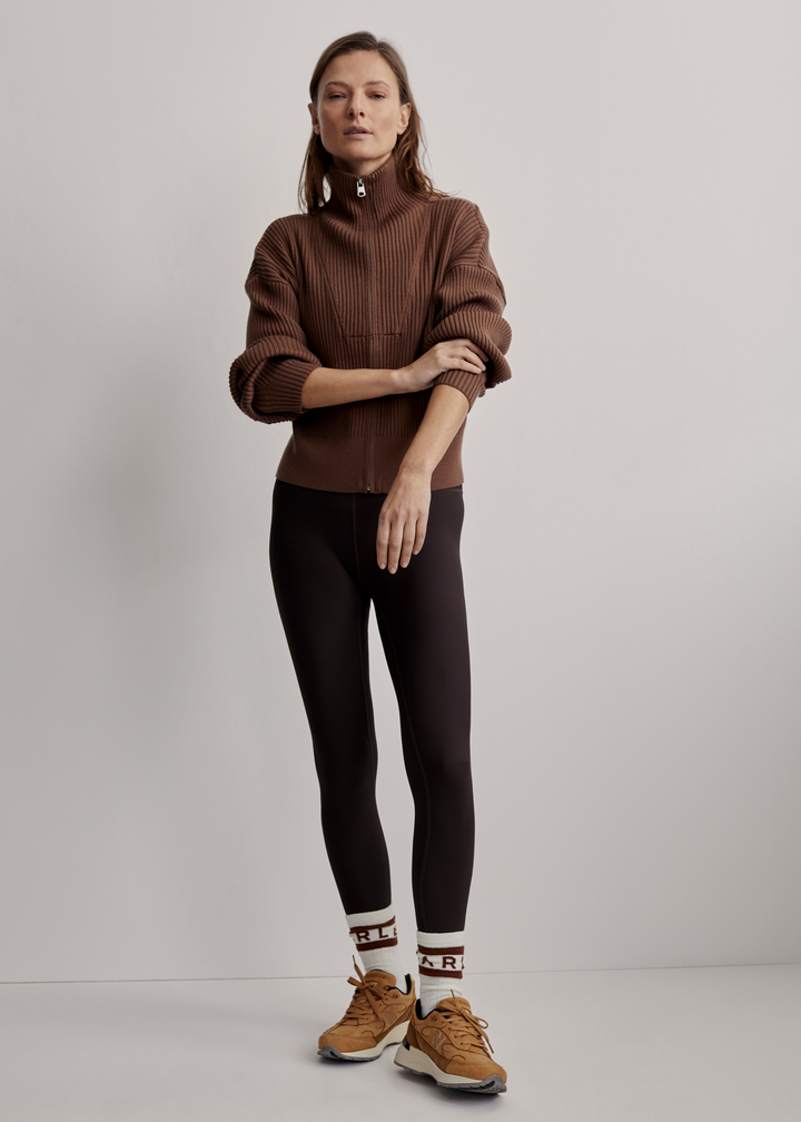Carmen Rib Knit Zip Through
