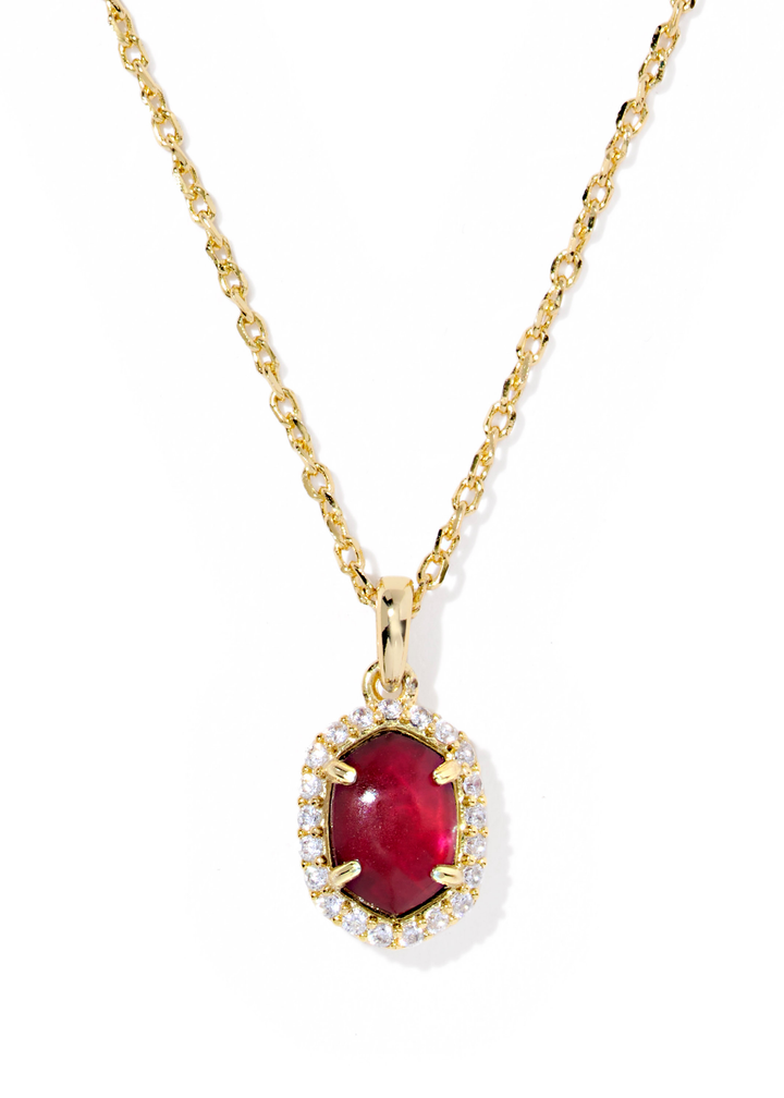 Daphne Crystal Frame Short Pendant Necklace