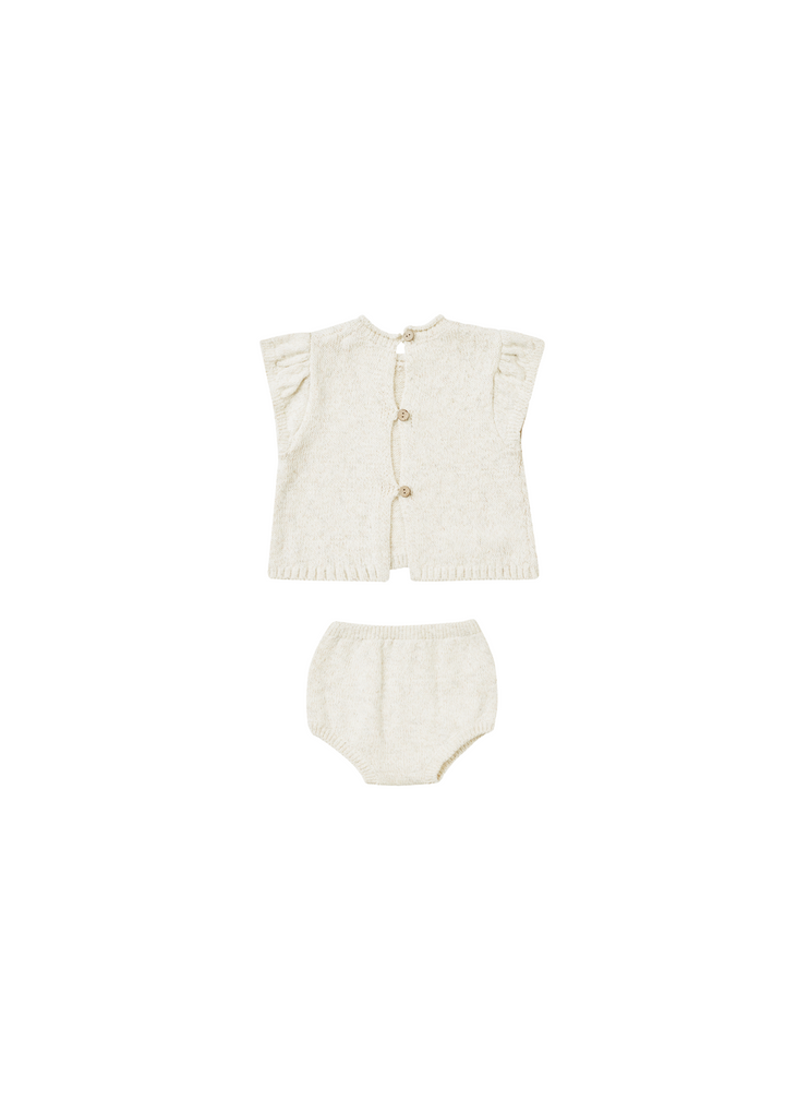 penny knit set || ivory - FINAL SALE