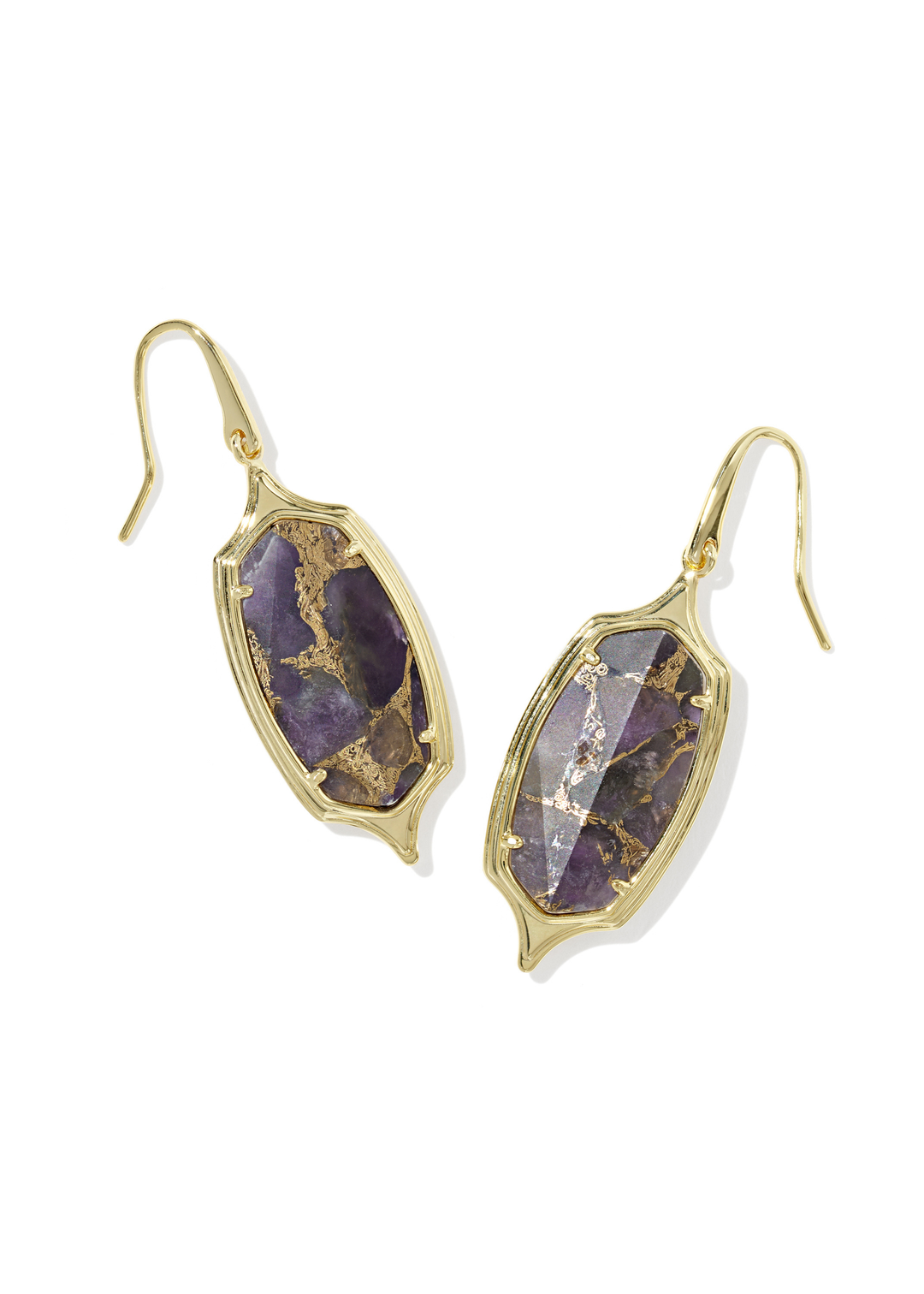 Dani Stepped Frame Drop Earrings