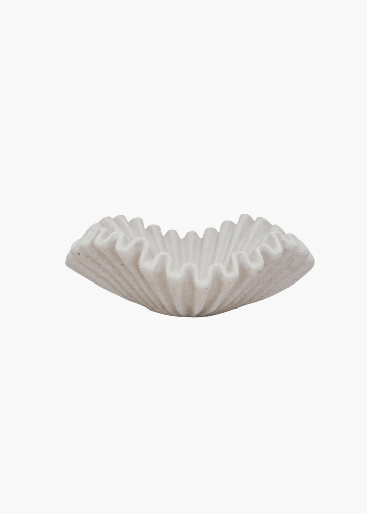 Resin Ruffle Bowl