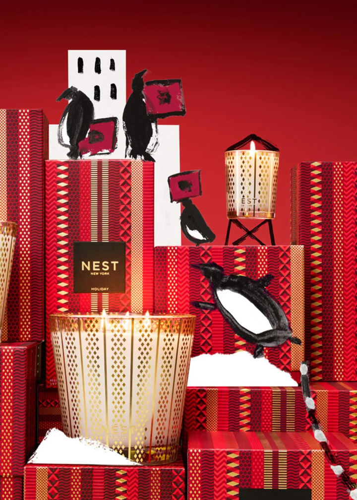 Holiday Decorative 3-Wick Candle