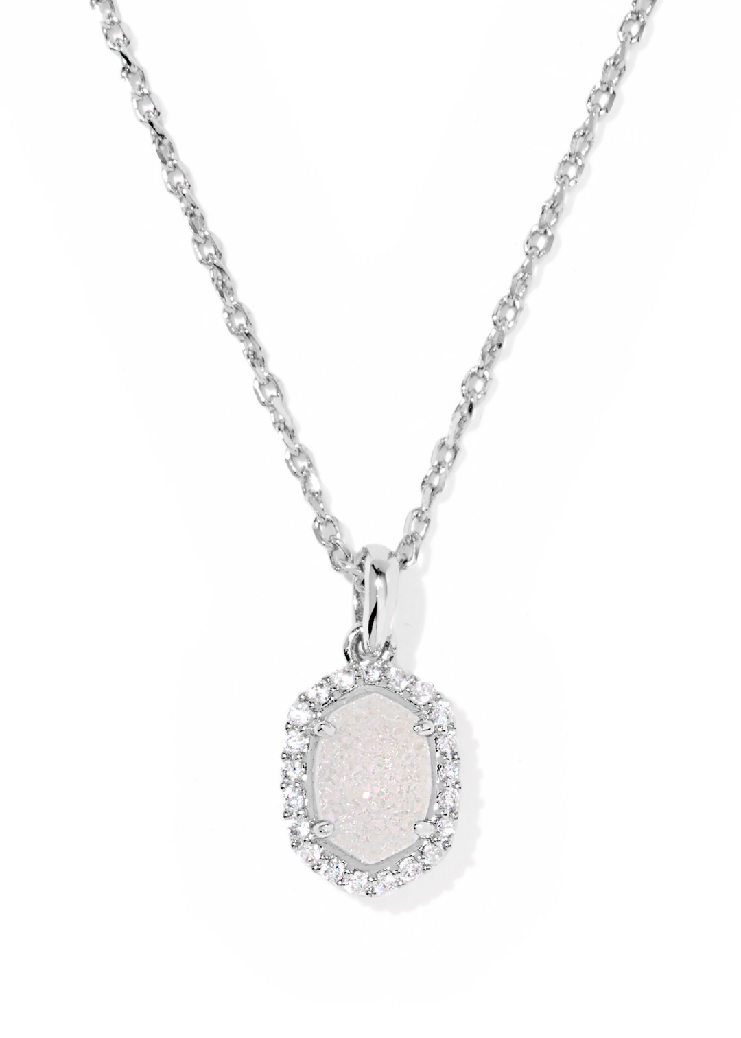 Daphne Crystal Frame Short Pendant Necklace
