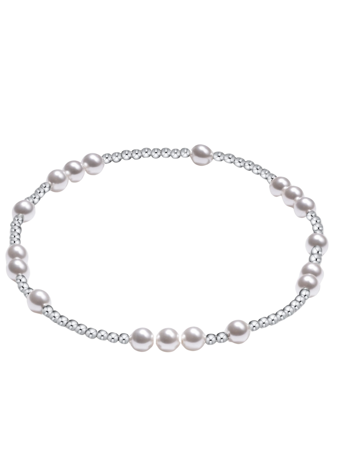 Hope Unwritten Sterling 4mm Bead Bracelet - Pearl - Macy Carlisle