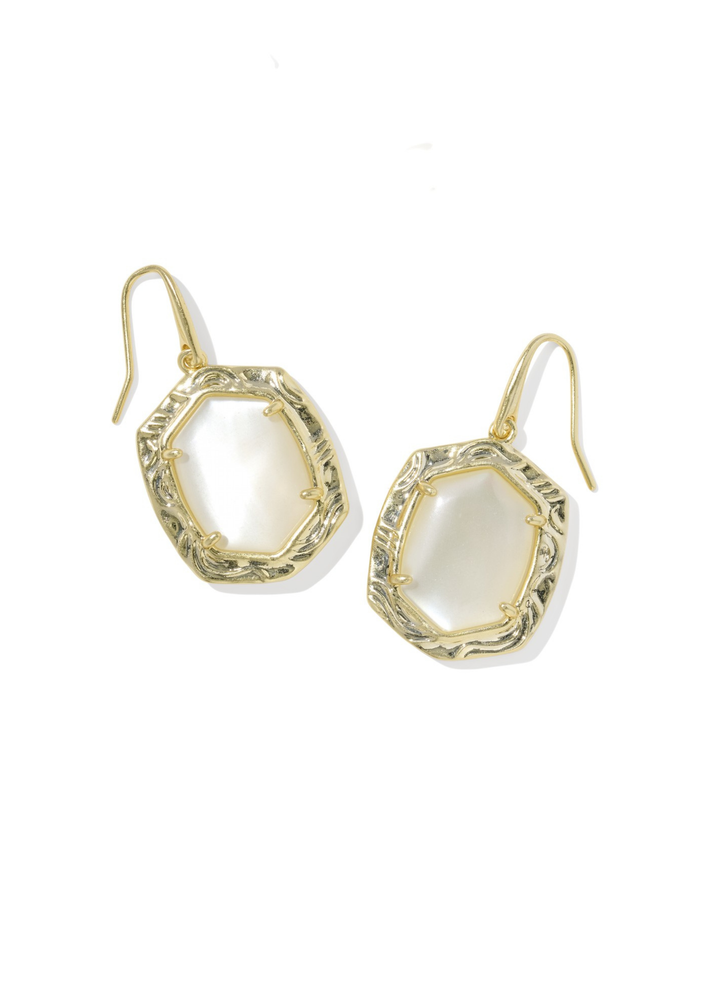 Tiger Striped Daphne Drop Earrings