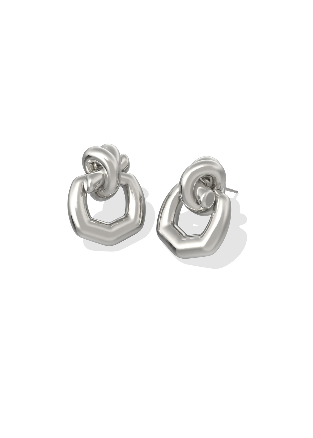 Parker Knot Open Frame Earrings