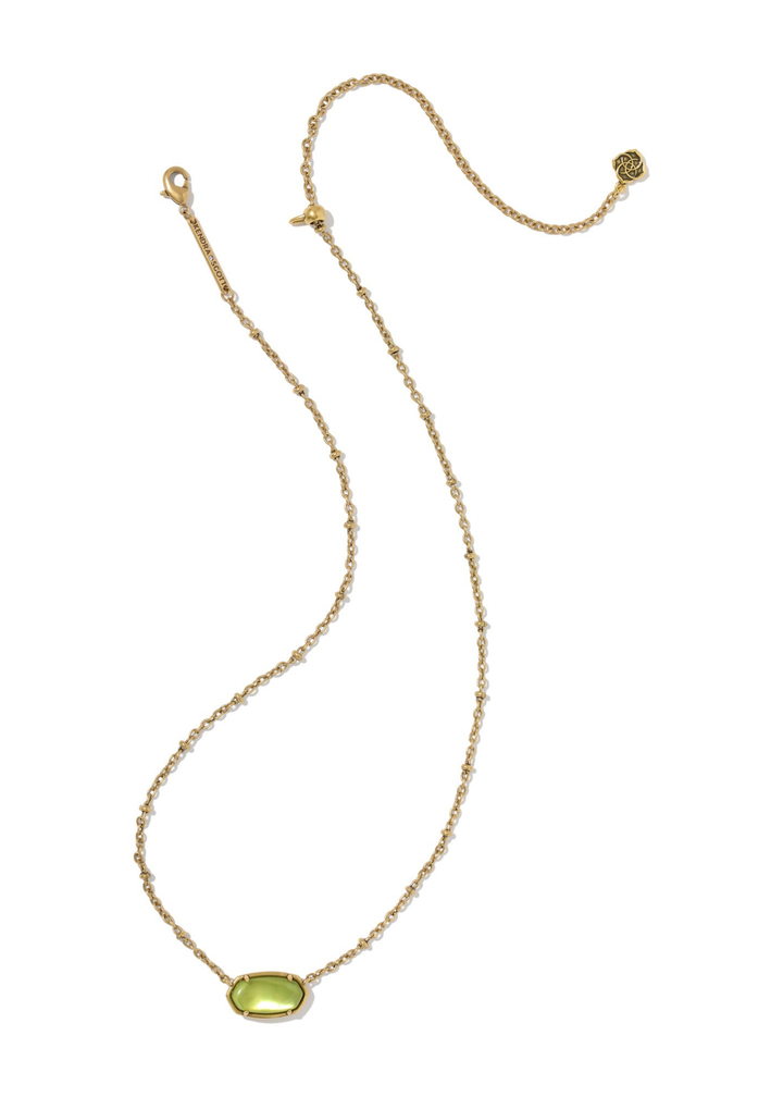 Tiger Striped Elisa Short Pendant Necklace