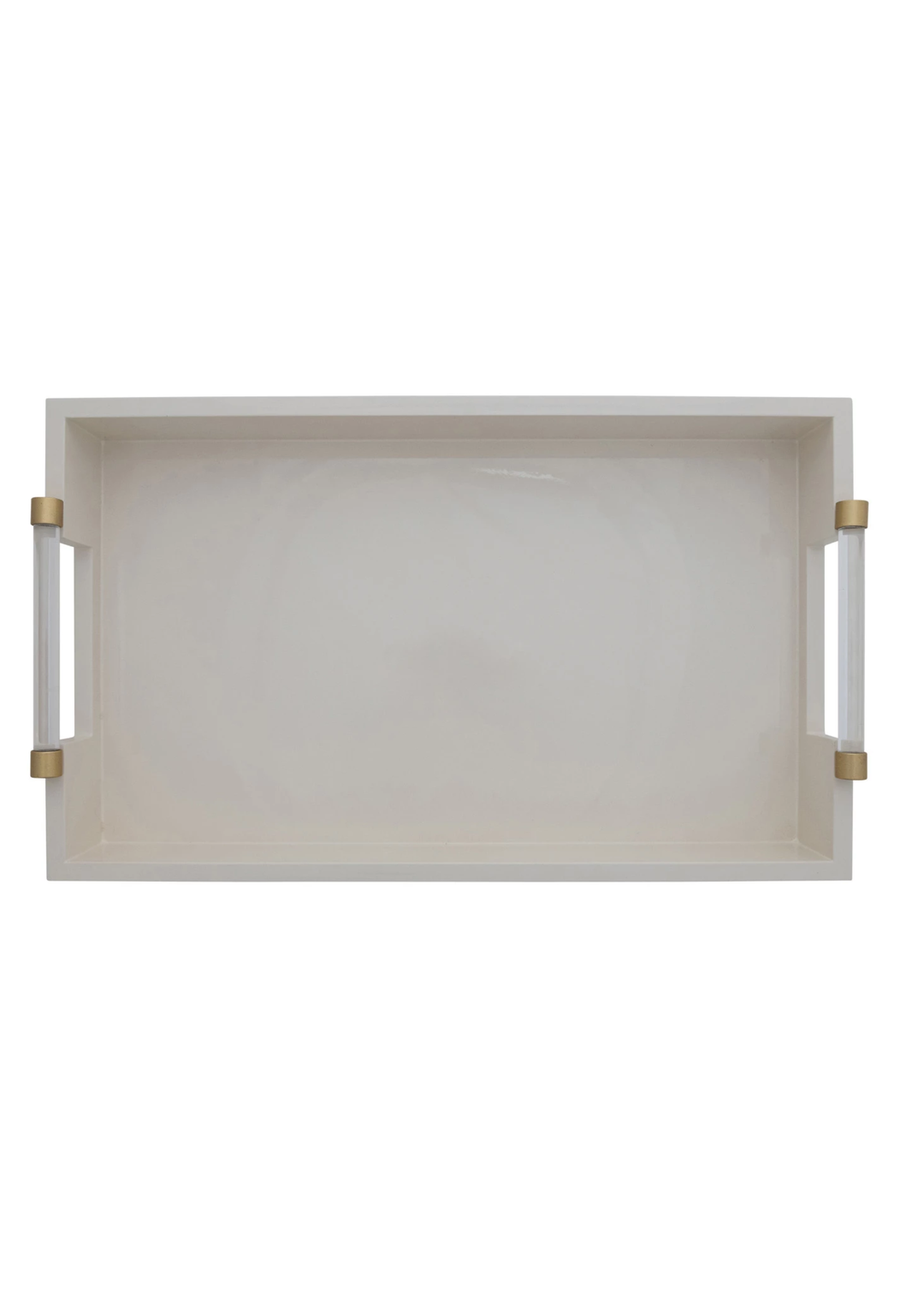 Cream Lacquered Tray