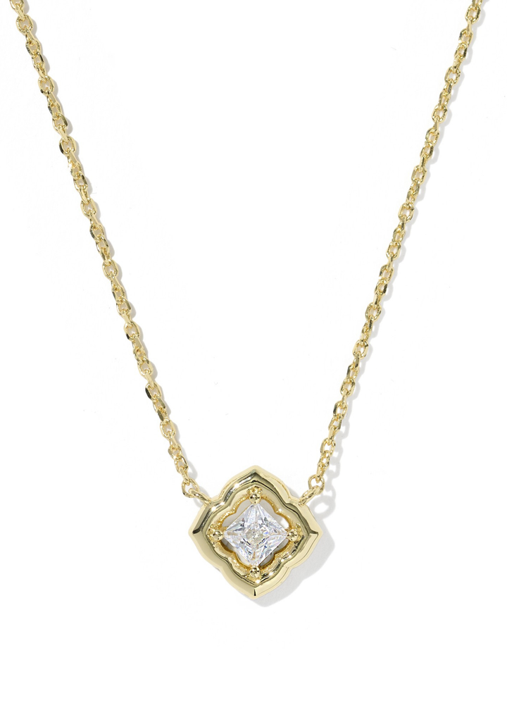 Mallory Crystal Short Pendant Necklace