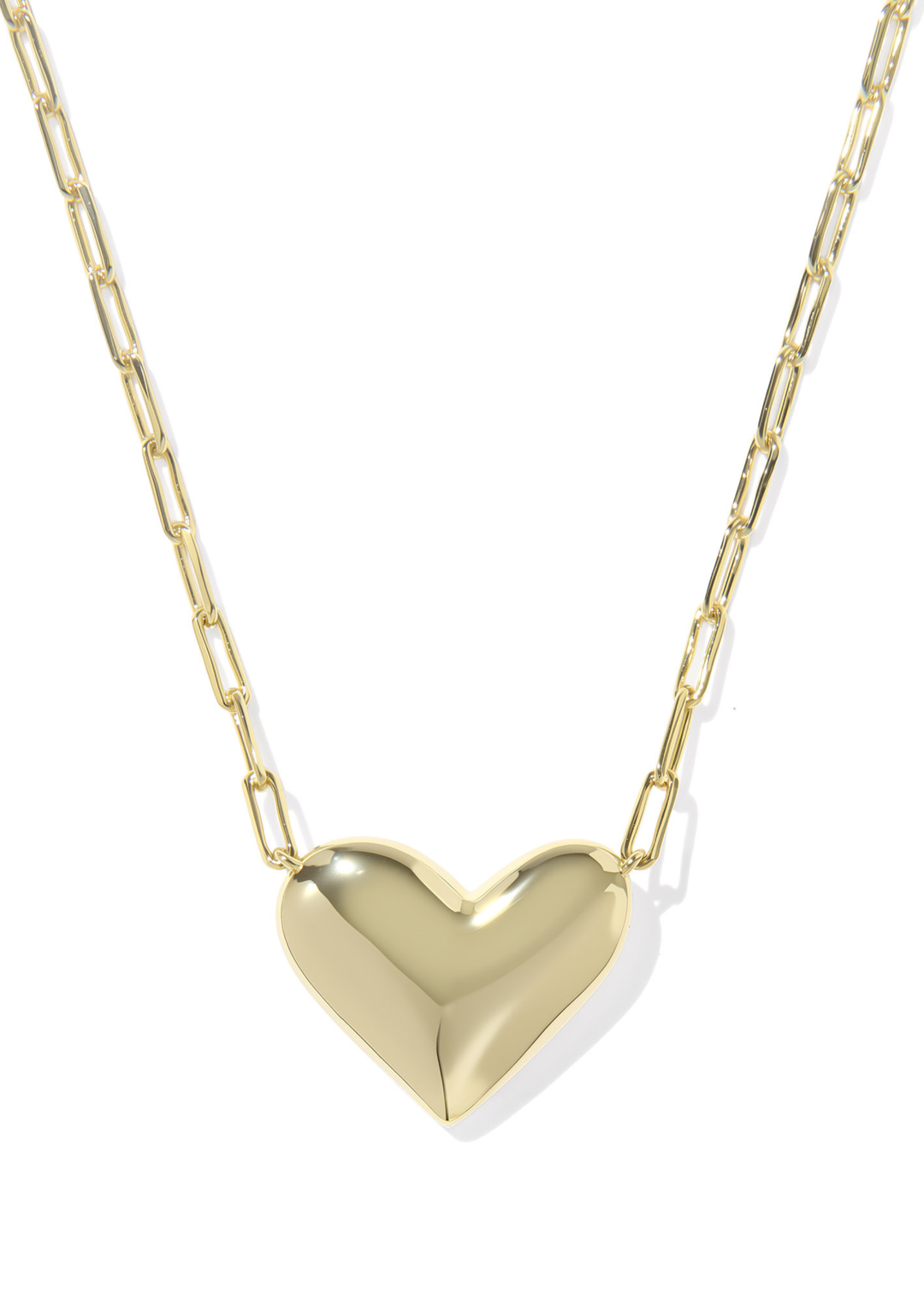 Ari Heart Statement Short Pendant Necklace