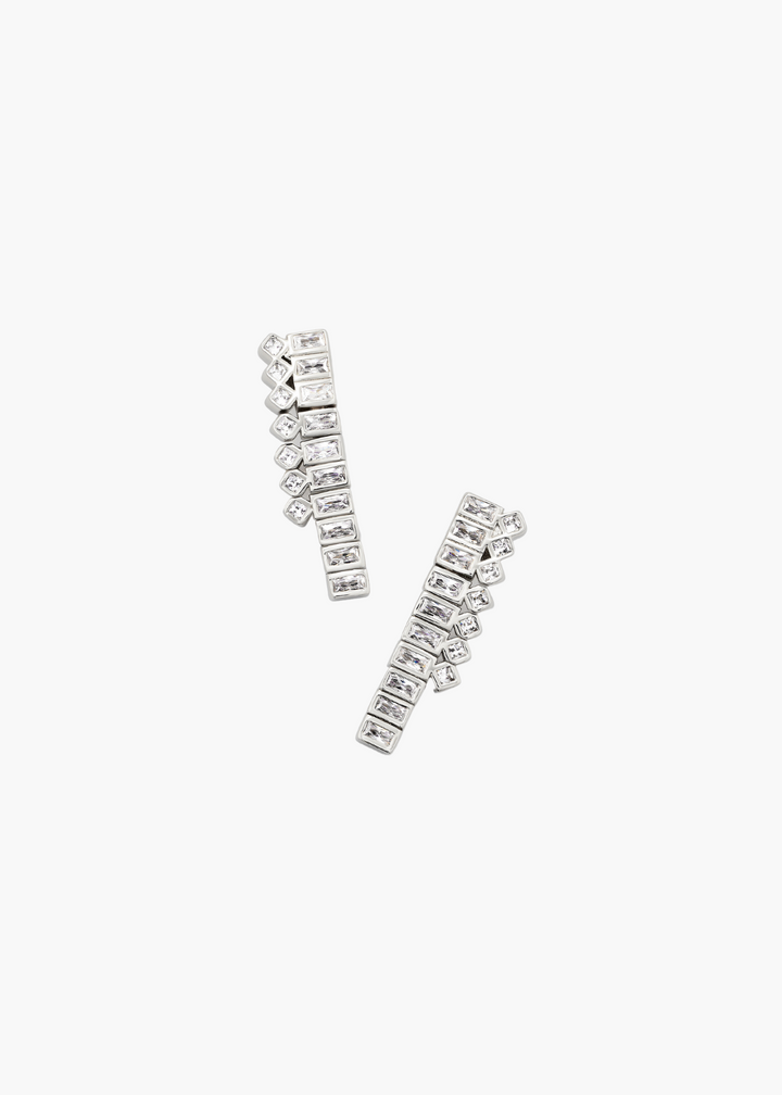 Gracie Tennis Linear Earrings