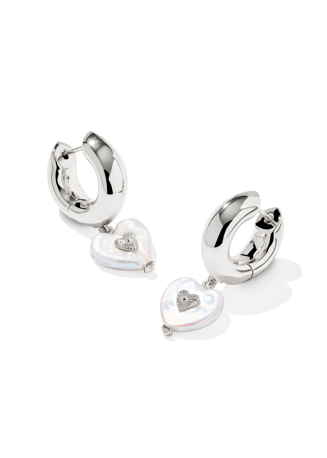 Sasha Heart Huggie Earrings