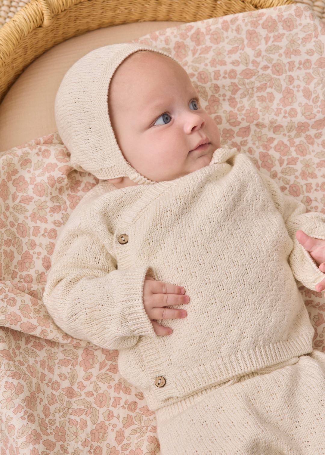 Knit Wrap Top + Pant Set || Natural