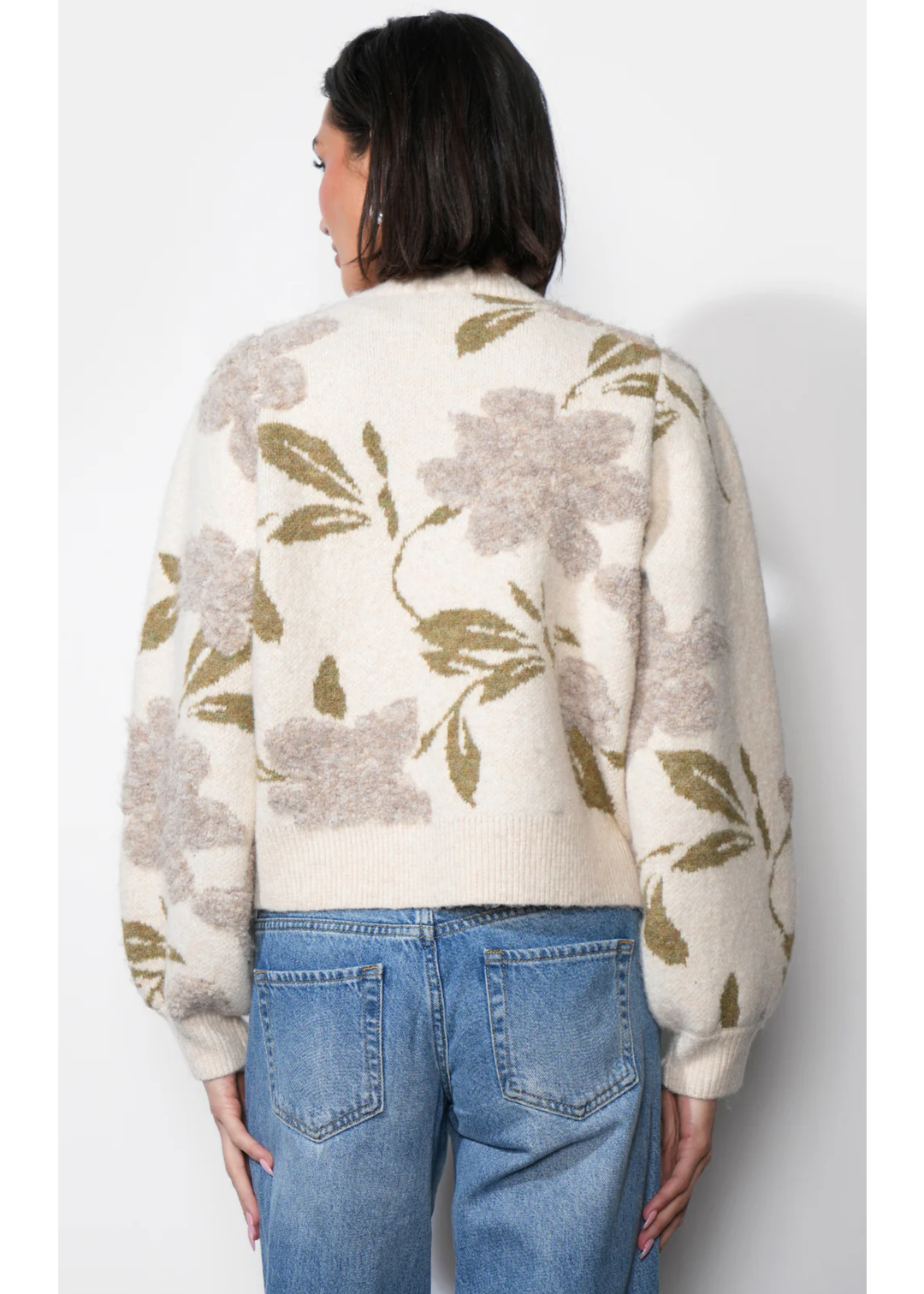 Skylar Cozy Floral Cardigan