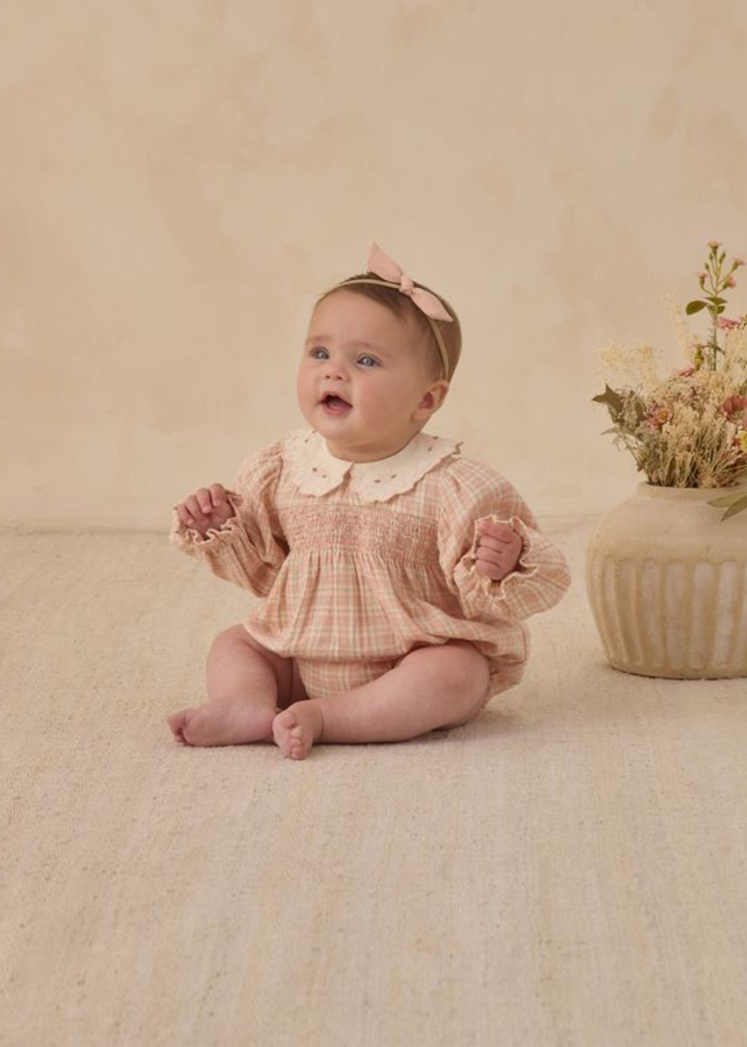 Callie Romper || Pink Plaid - Macy Carlisle