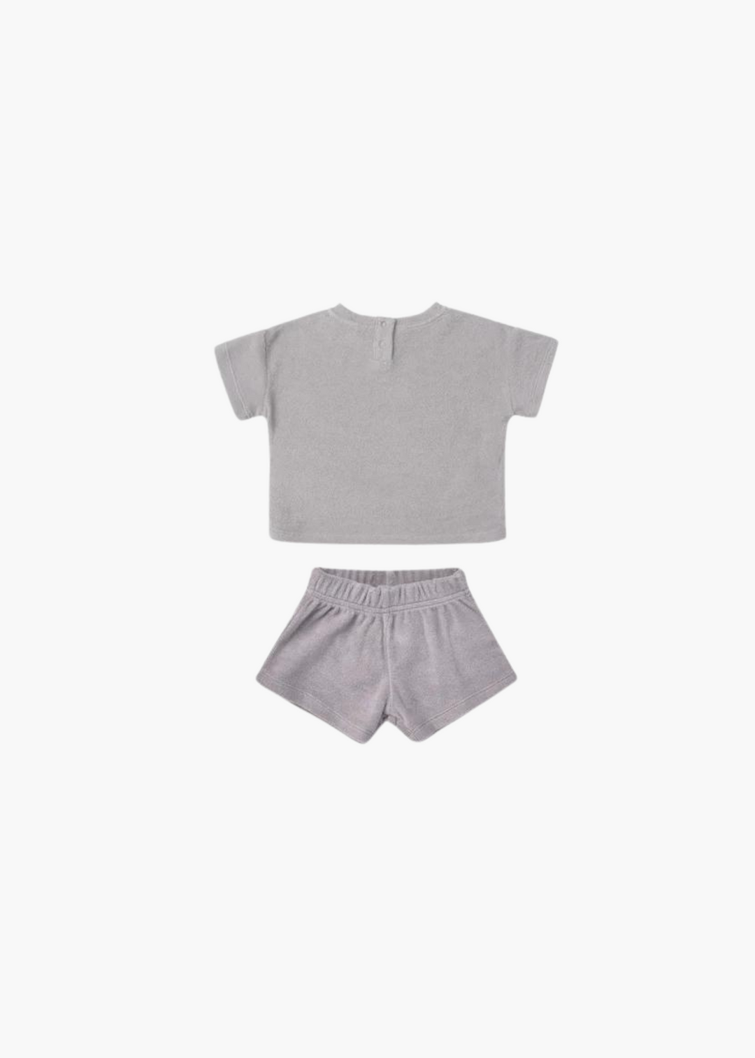 terry tee + shorts set || periwinkle