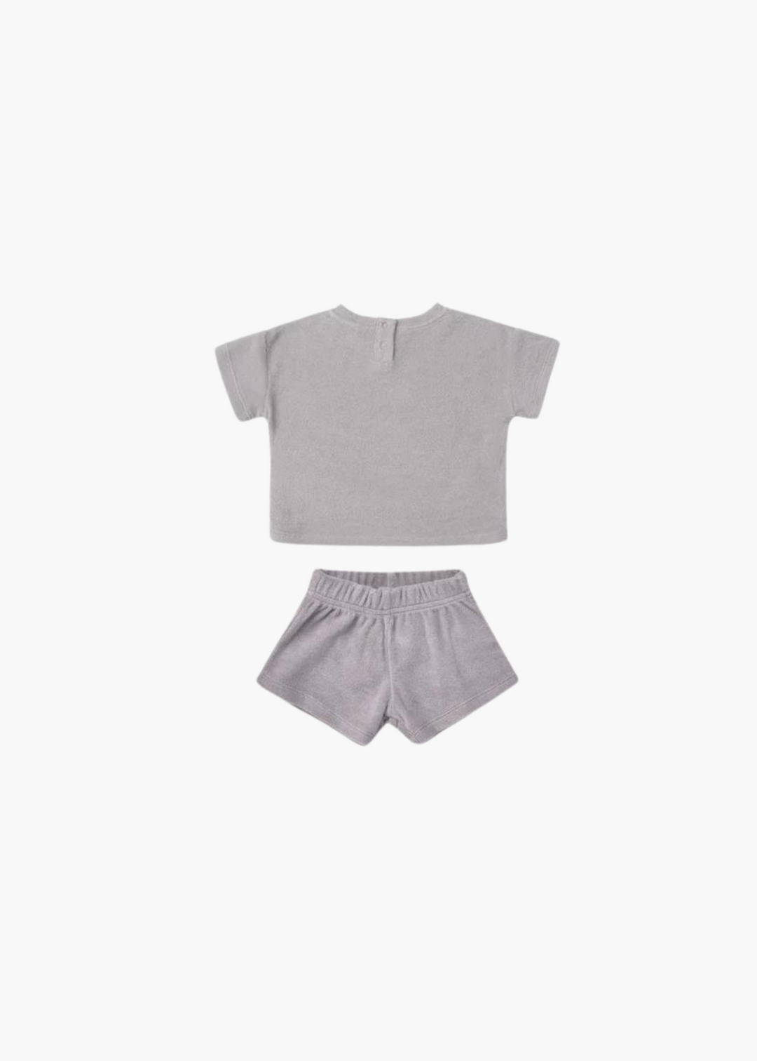 terry tee + shorts set || periwinkle - FINAL SALE