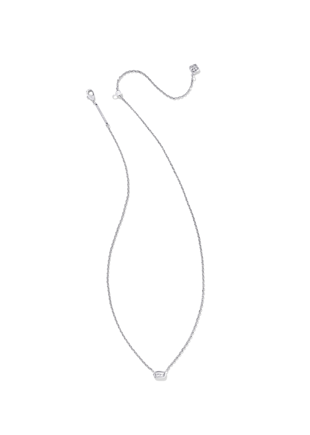 Fern Crystal Pendant Necklace