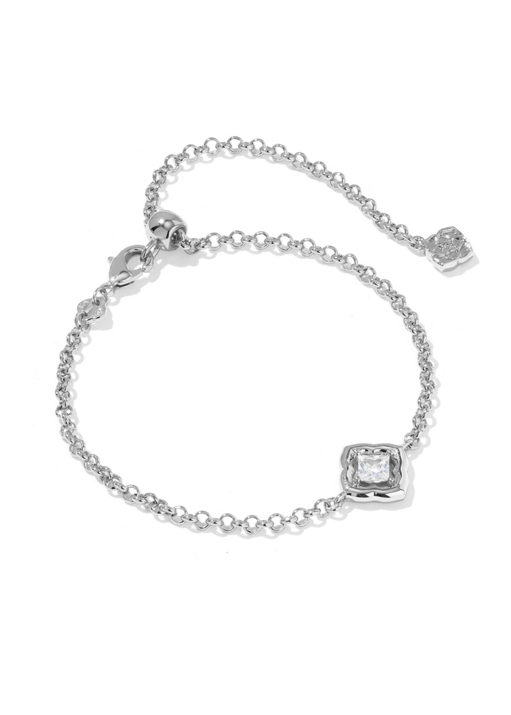 Mallory Crystal Delicate Chain Bracelet