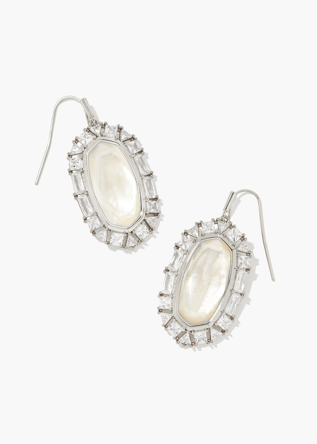 Elle Crystal Frame Drop Earring