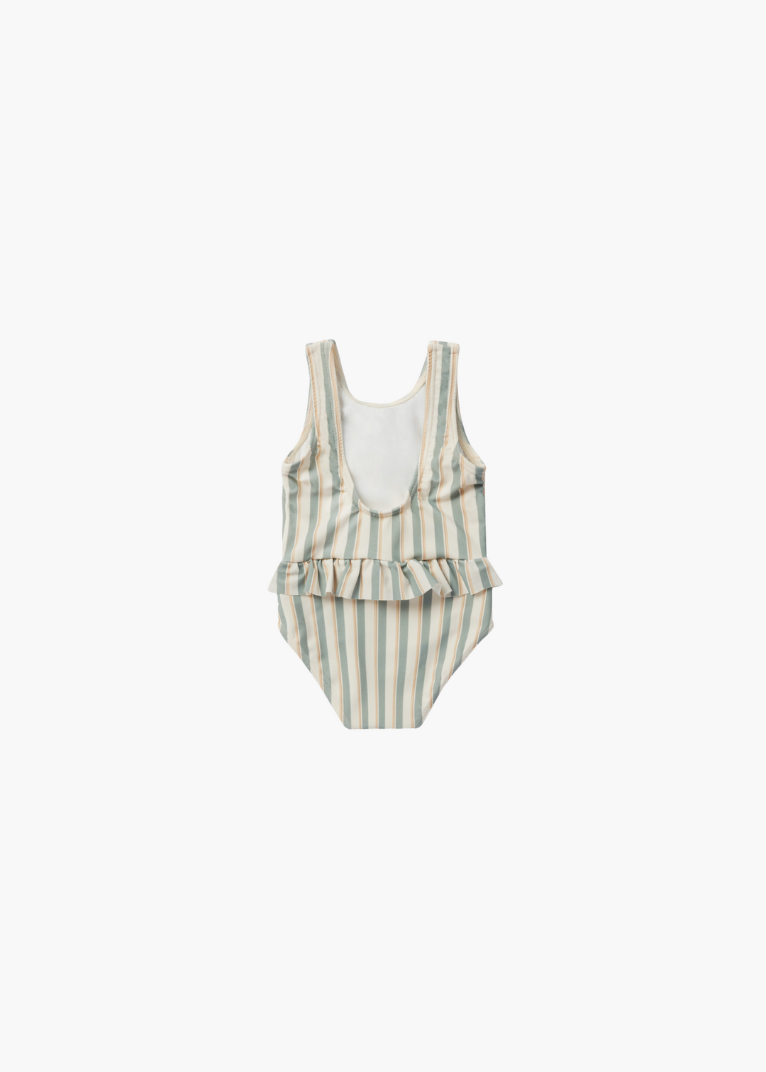 Skirted One-Piece || Aqua Stripe