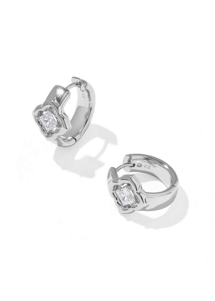 Mallory Crystal Huggie Earrings