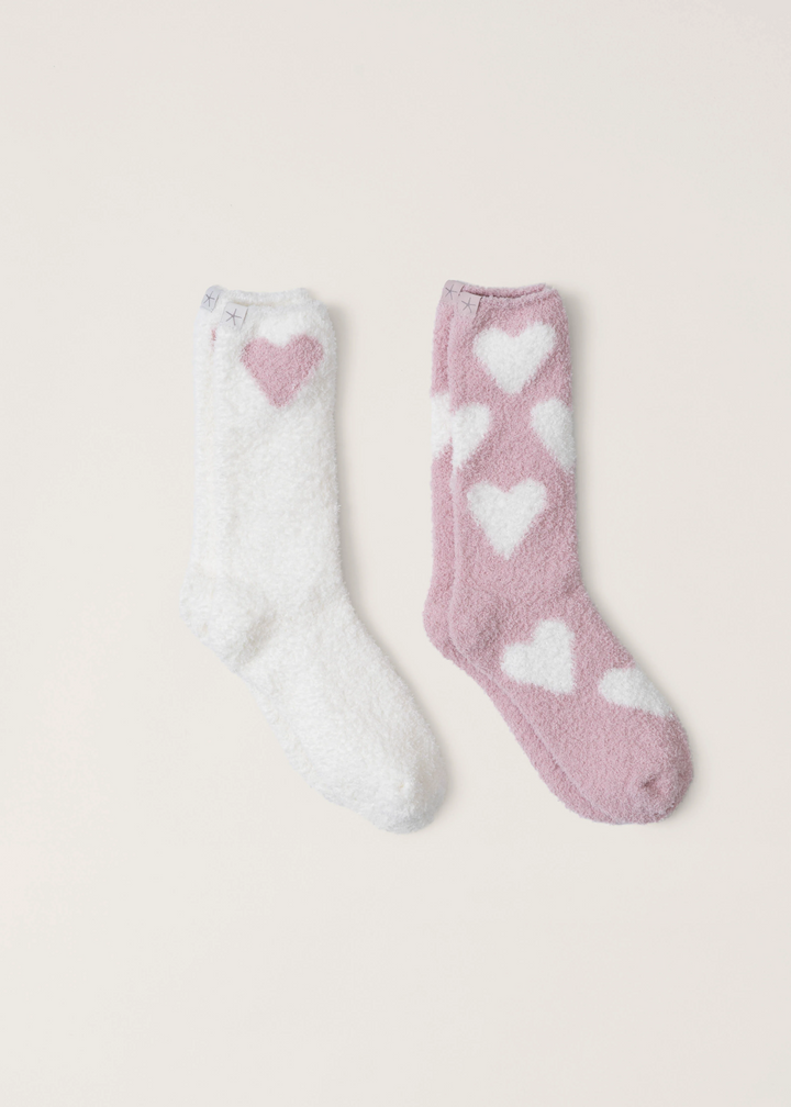 Cozychic® Heart Print Sock Set