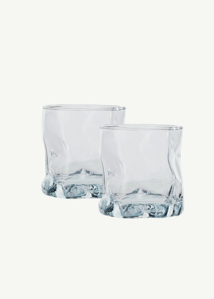 Abstract Rocks Glass, Set of 2